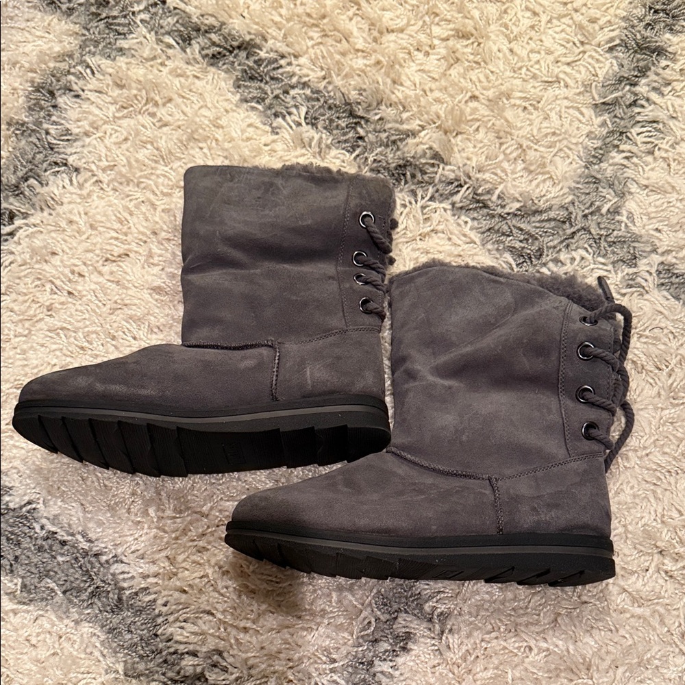 Muk Luks Charcoal Winter Boots